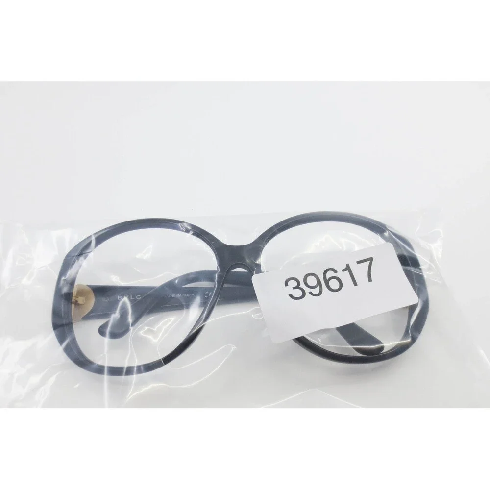 Bvlgari 8084 501/8G Black Gold Medallion Oversized Round Sunglasses 60-14-135